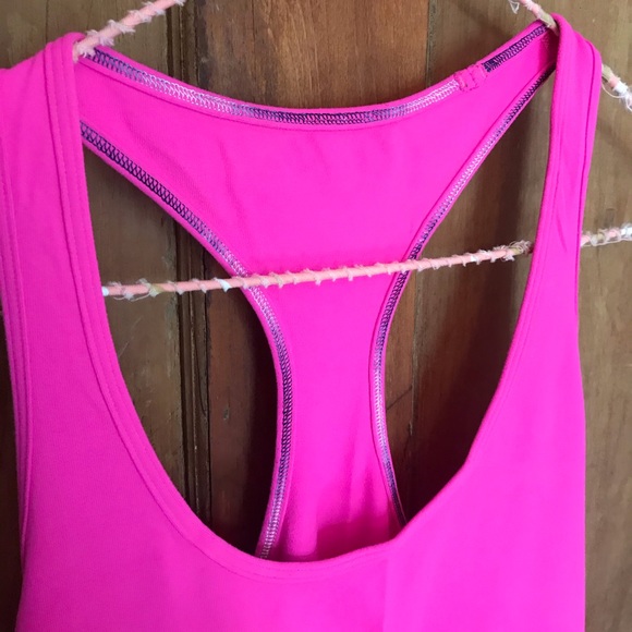 Lululemon ~ Cool Racerback Hot Pink Racerback - Picture 5 of 6
